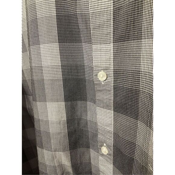 Calvin Klein 2XL button plaid shirt collard - Picture 6 of 7